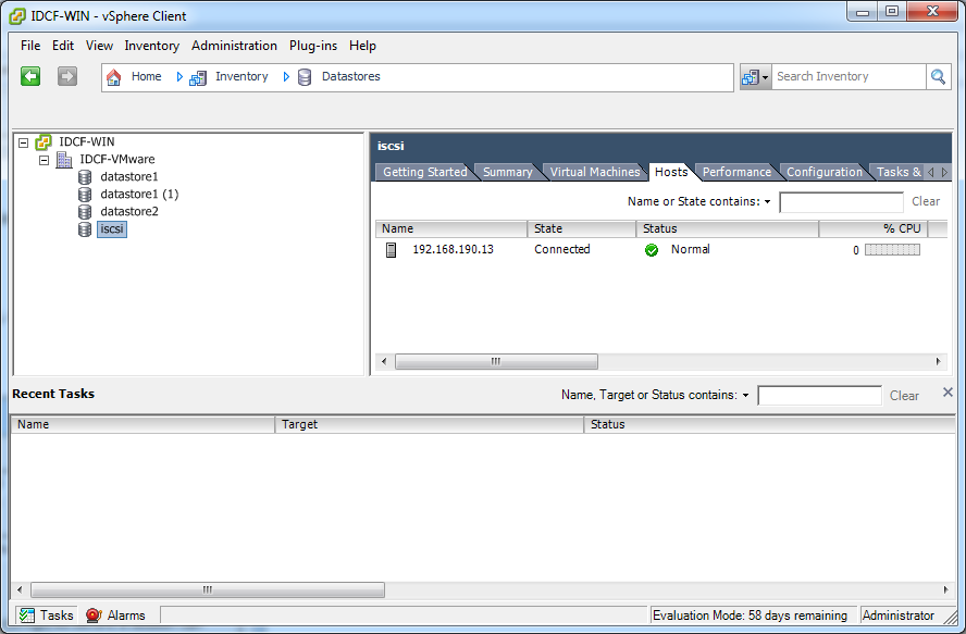 iscsi datastore